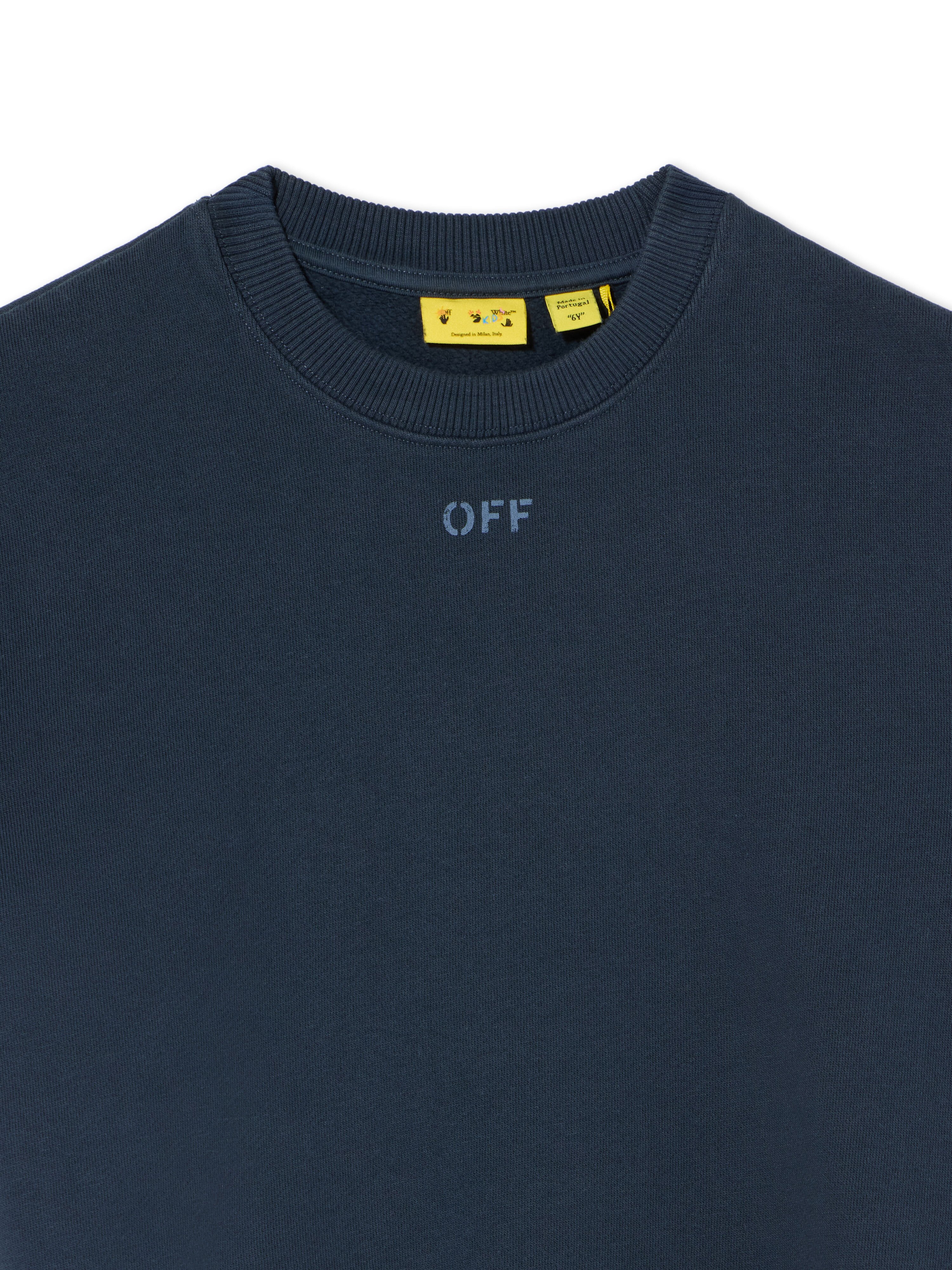 Diag Marker Crewneck Sweatshirt OFF WHITE Diag Marker Crewneck Sweatshirt BLUE NIGHTS 44BBA001F26F008