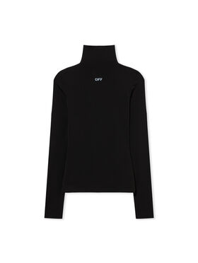 OFF WHITE Off Stamp Sec Skin L/S Turtle Black-White 2AD122C99JER004