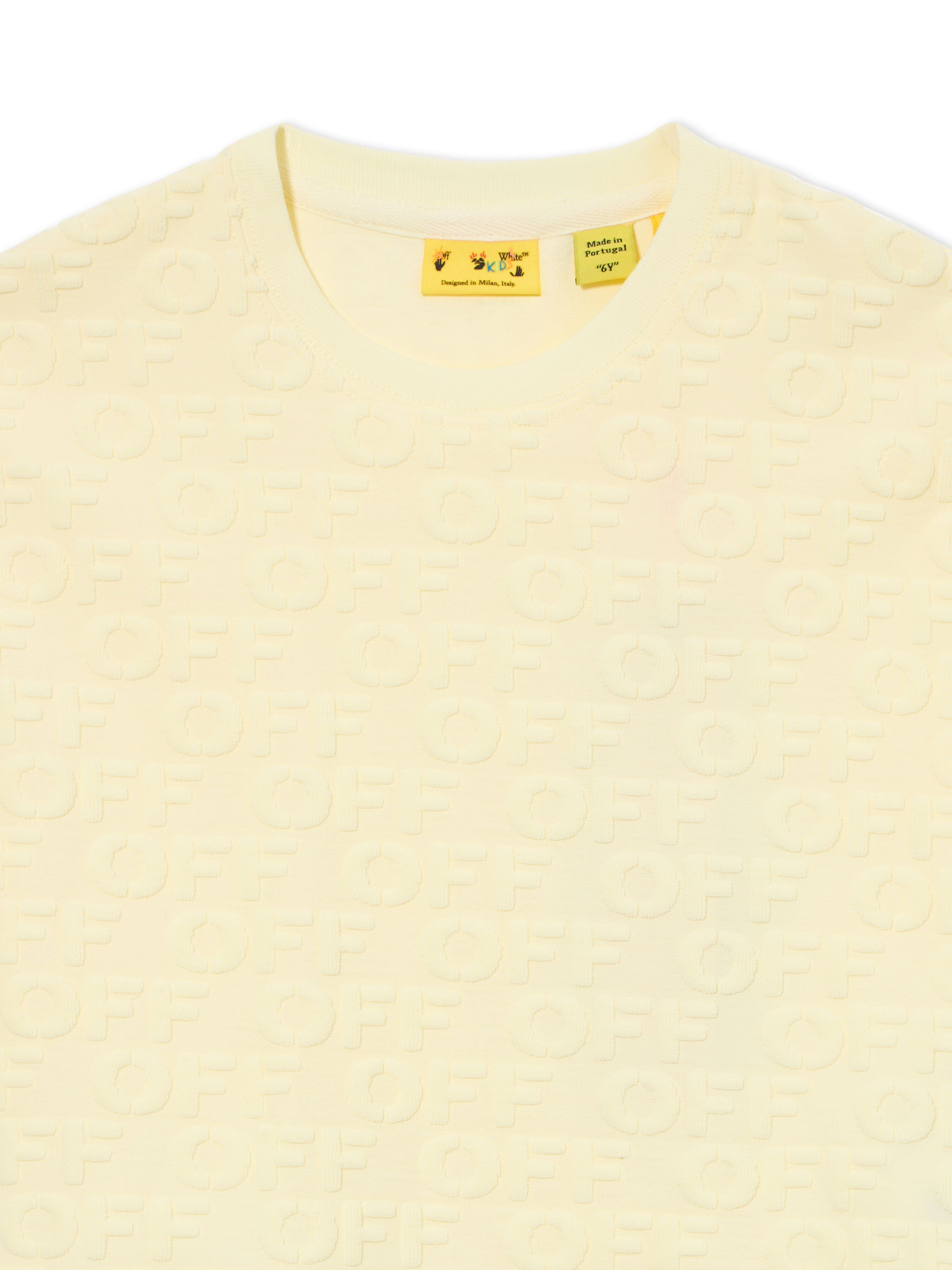 OFF WHITE Off Ao Terry Box Tee S/S PEAR SORBET 44GAA019S26J003