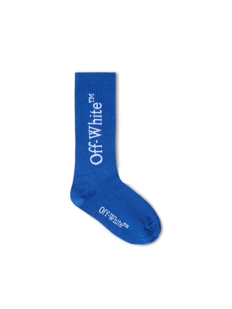 OFF WHITE Bookish Long Socks BLUE OBRA003S25KNI001
