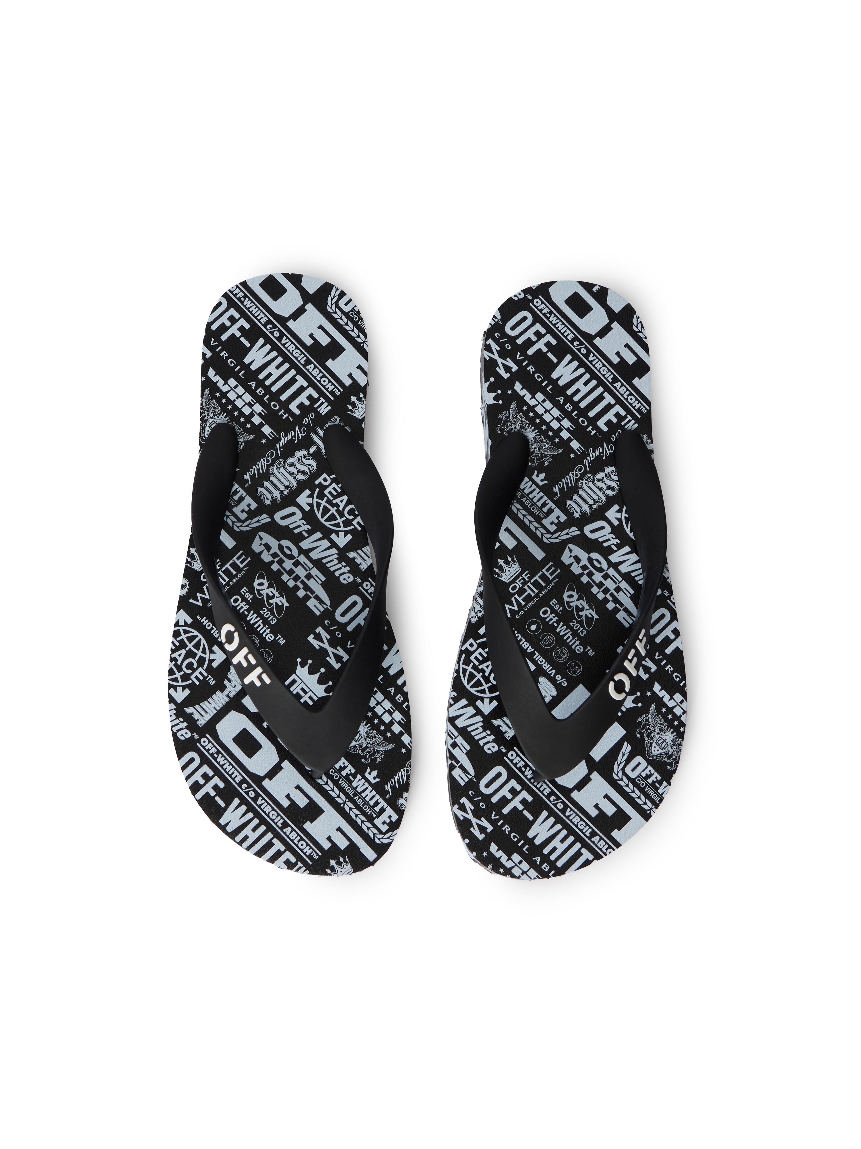 OFF WHITE OFF STAMP FLIP FLOP WHITE SNOW - BLACK OWIO001F25MAT001
