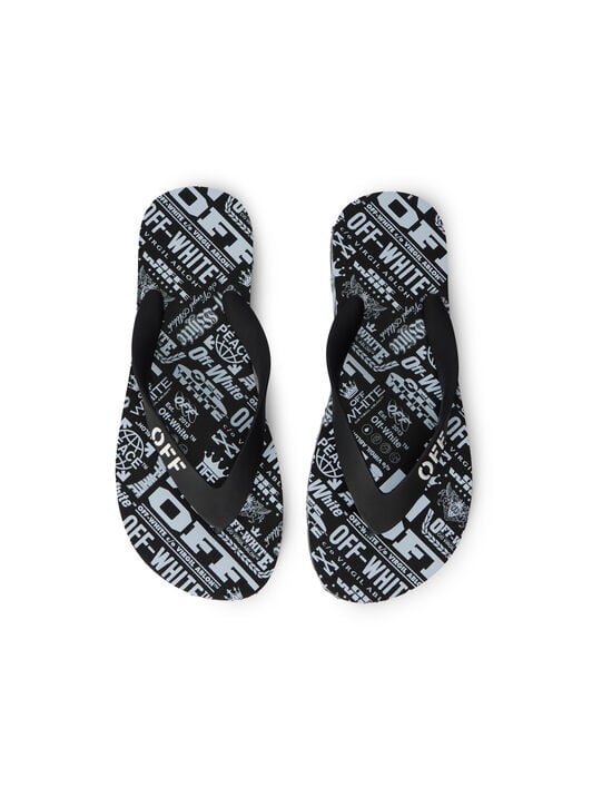 OFF STAMP FLIP FLOP OFF WHITE OFF STAMP FLIP FLOP WHITE SNOW - BLACK OWIO001F25MAT001