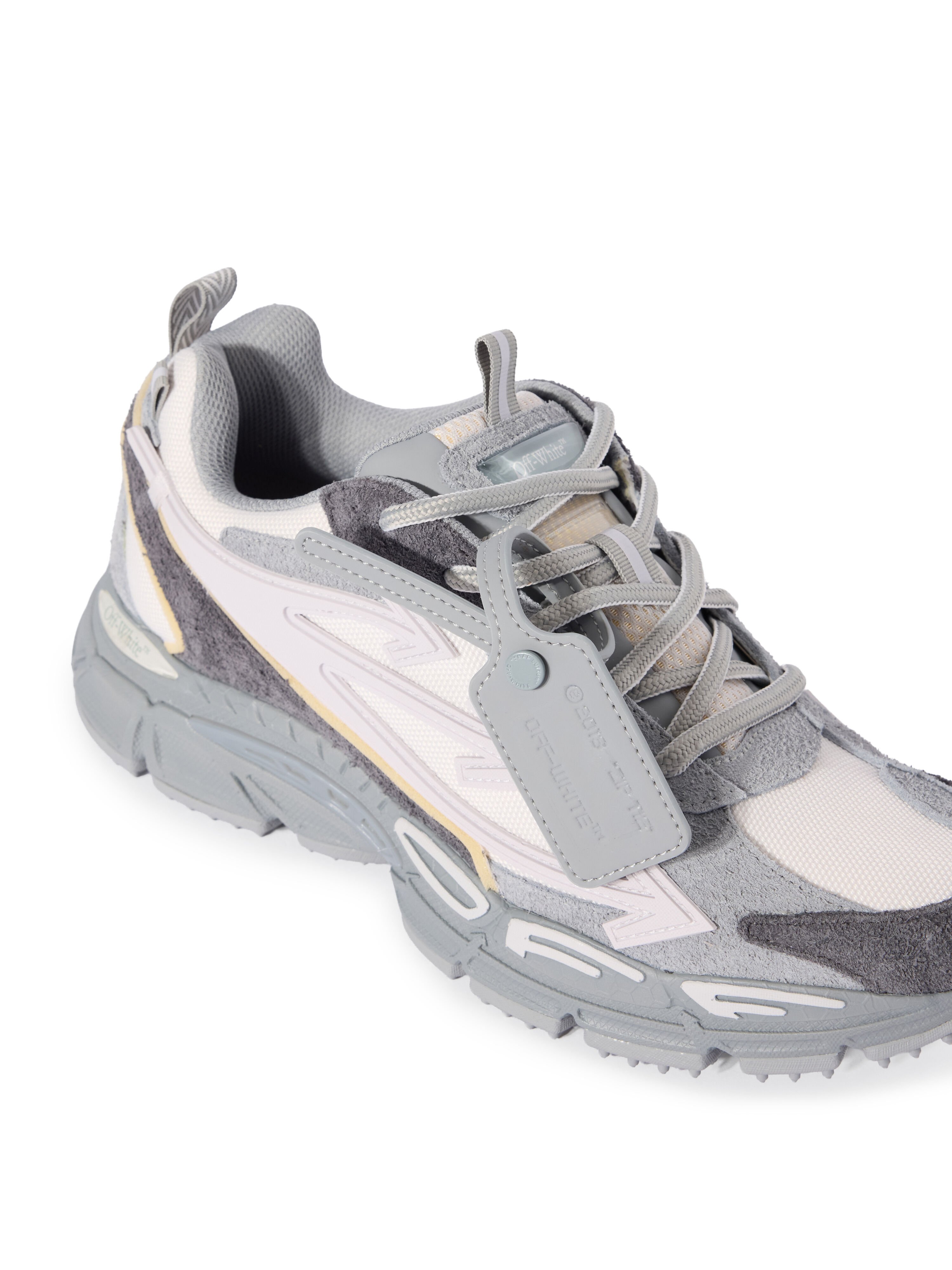 OFF WHITE Be Right Back Sneakers GREY MELANGE - LIGHT GREY OMIA295F25LEA001