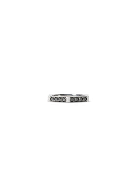 OFF WHITE Hex Nut Diamond Ring STERLING SILVER C07039