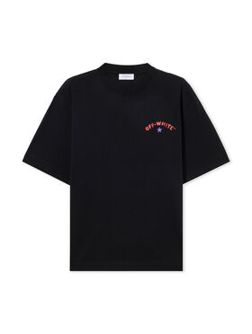 OFF WHITE Star Arrow Skate  T-Shirt BLACK - WHITE OMAA120S25JER008