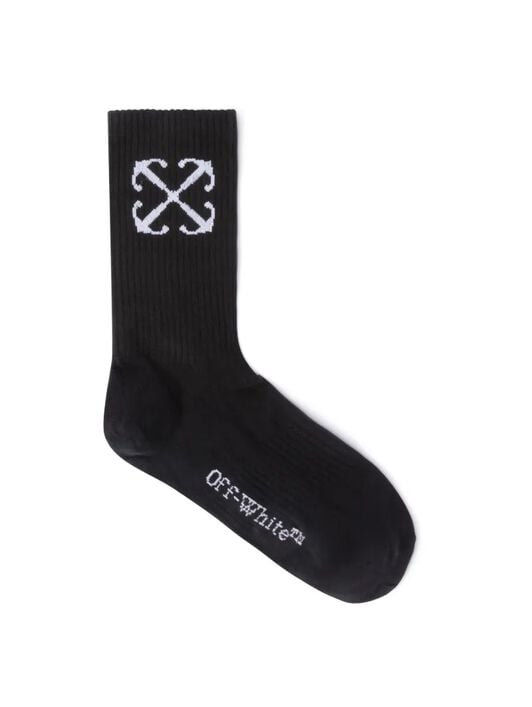 OFF WHITE Calzini Neri Medi Con Motivo Arrow NERO OMRA080C99KNI001