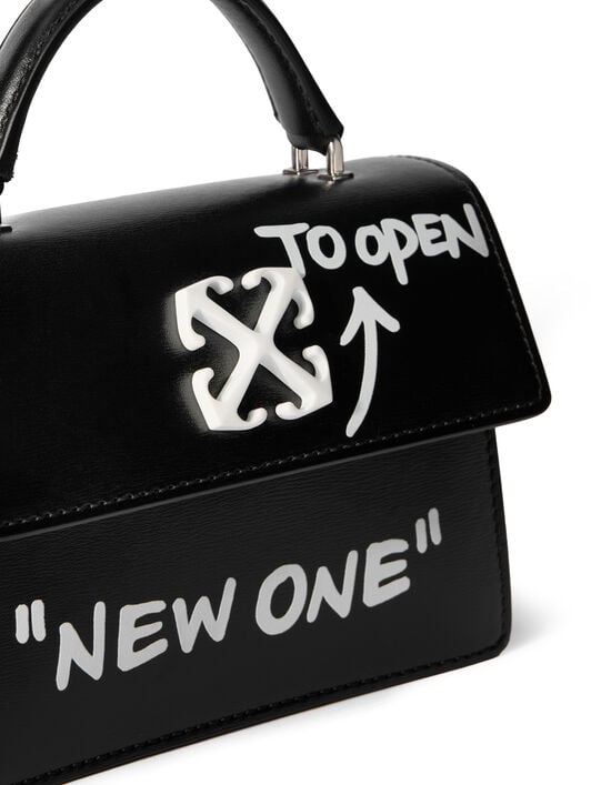 Jitney Baby Quote Handbag OFF WHITE Jitney Baby Quote Handbag BLACK - WHITE OWNP063C99LEA002
