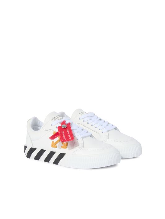 OFF WHITE Vulcanized Leather White/Ocher Yellow  OBIA003S25LEA001