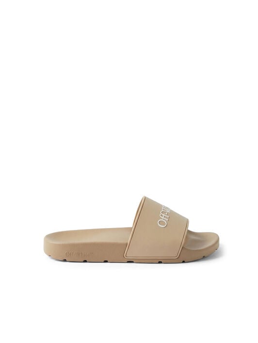 OFF WHITE Bookish Slider SESAME - WHITE OMIU002S26MAT002