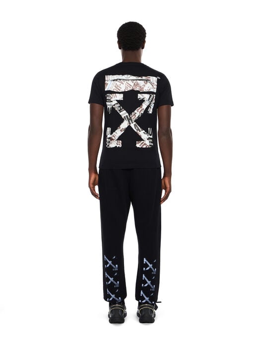 Newspaper Arrow Slim Logo Tee OFF WHITE Newspaper Arrow Slim Logo Tee BLACK - WHITE OMAA027F25JER005