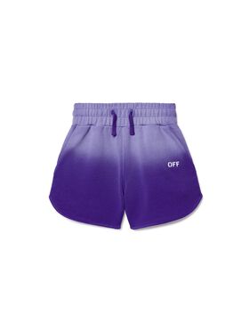 OFF WHITE Bleached Stamp Shorts PURPLE OGCI001S25FLE002