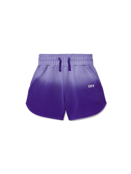 OFF WHITE Bleached Stamp Shorts PURPLE OGCI001S25FLE002