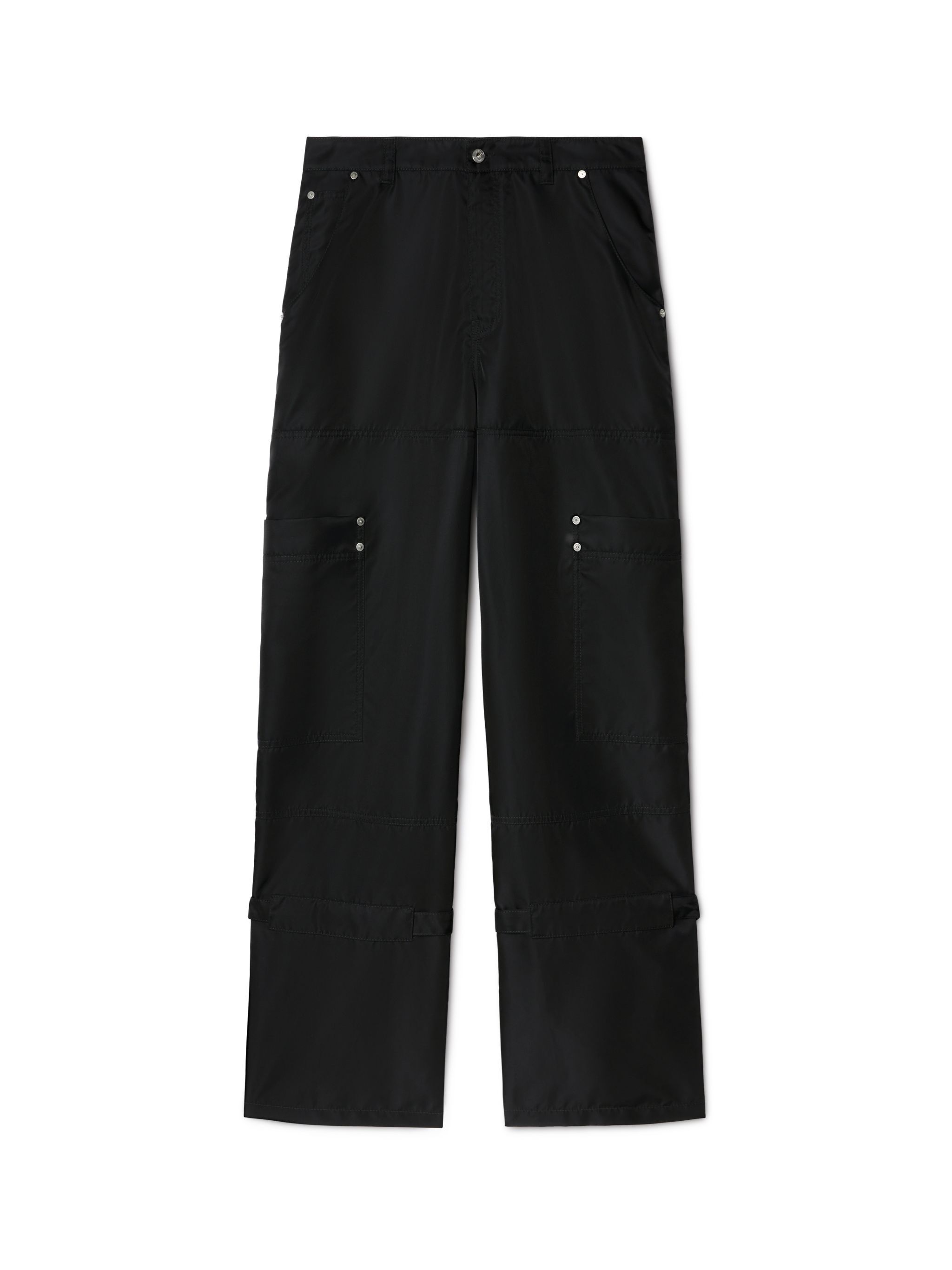 OFF WHITE Schwarze Nylon Carpenter-Hose SCHWARZ OMCE04AS25FAB002