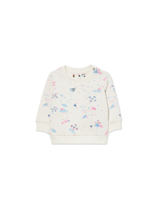 OFF WHITE Arrow Splat Aop Crewneck PINK AOP 44GXC001S26F002