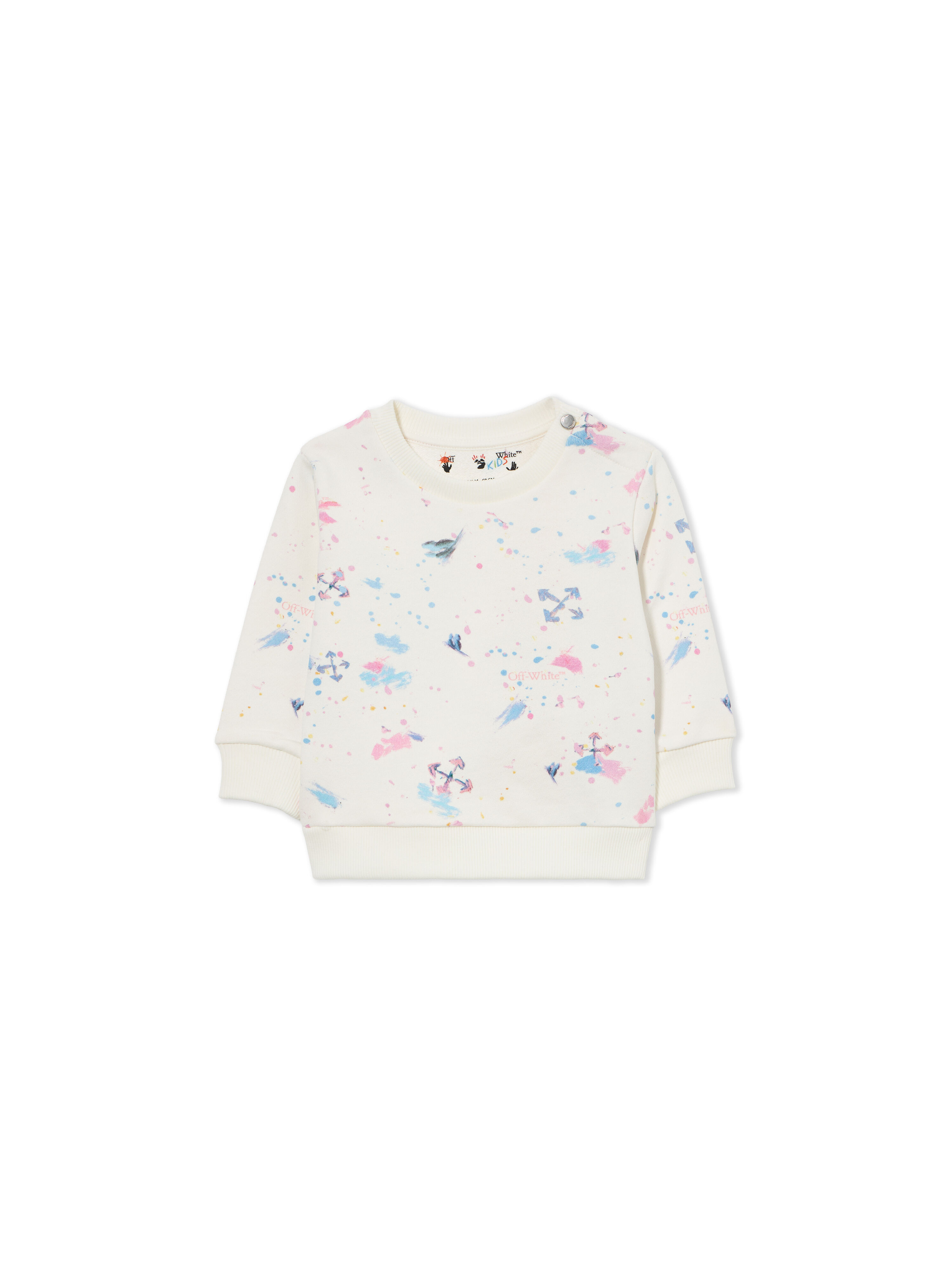 OFF WHITE Arrow Splat Aop Crewneck PINK AOP 44GXC001S26F002