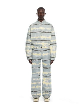 OFF WHITE All-over Tie-dye Overshirt BLUE GREY 44MES01FZ26F001