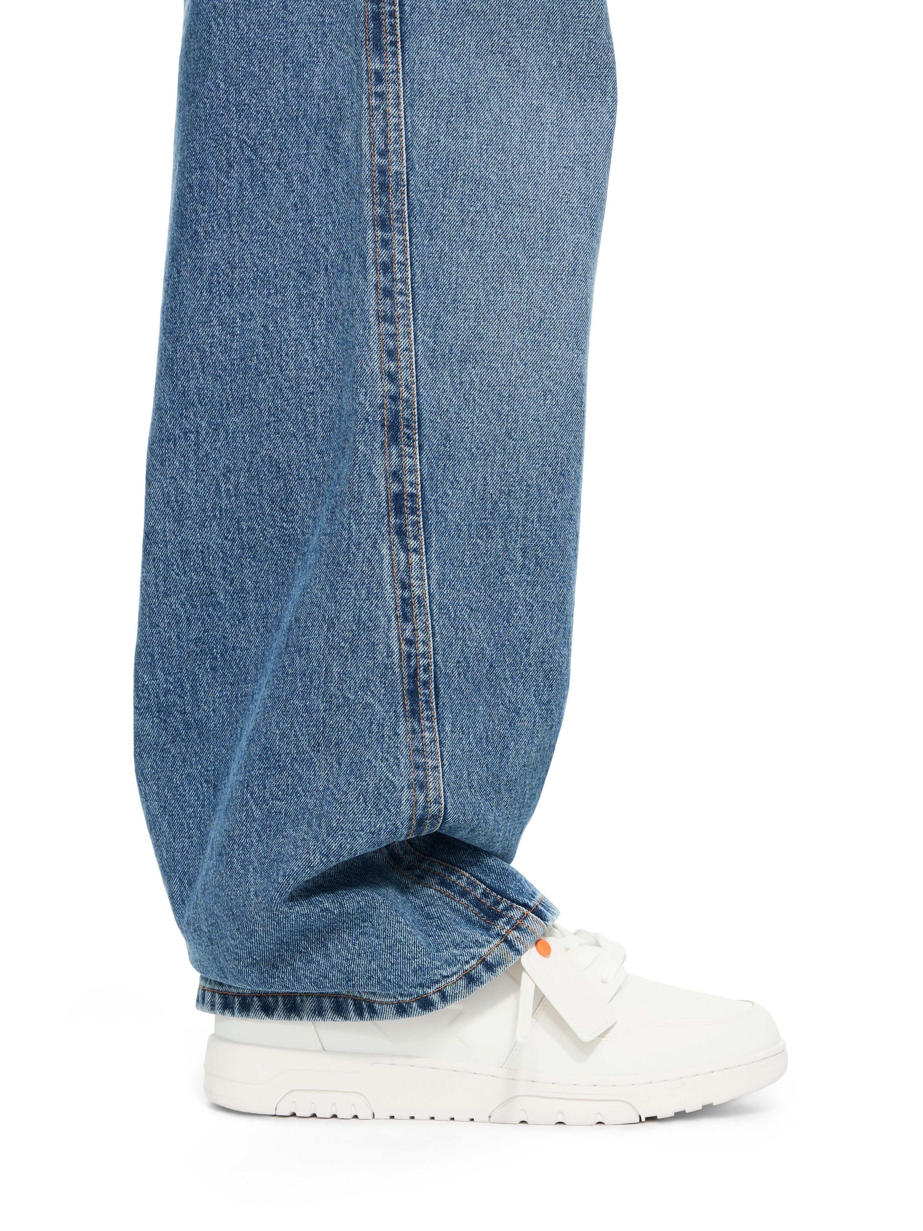 OFF WHITE Out Of Office Molded Sneakers WHITE - ORANGE OMIA189S26MAT001