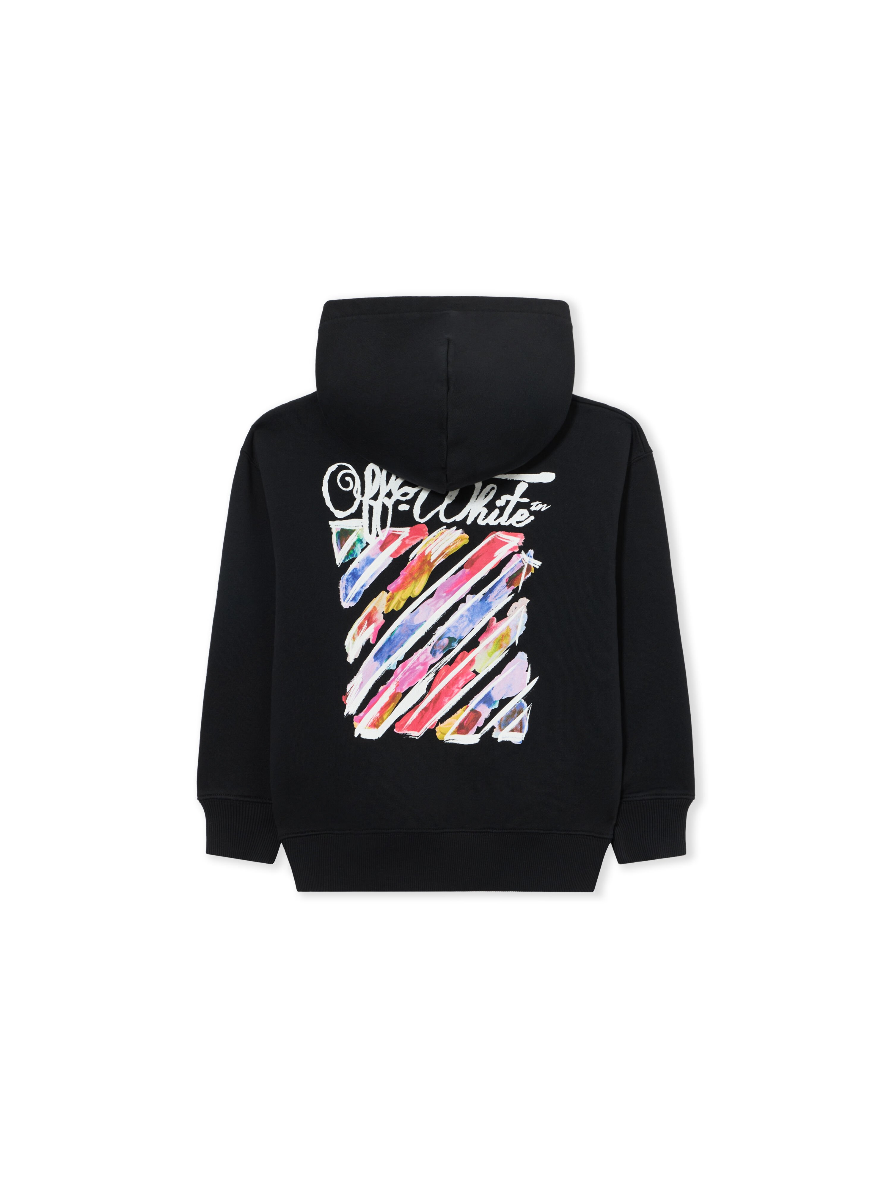 OFF WHITE Diag Watercolor Hoodie BLACK 44GBB002S26F001