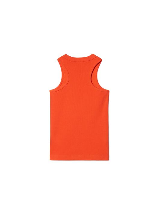 OFF WHITE Stamp Ribbed Tank ORANGE OGAD009S25JER001