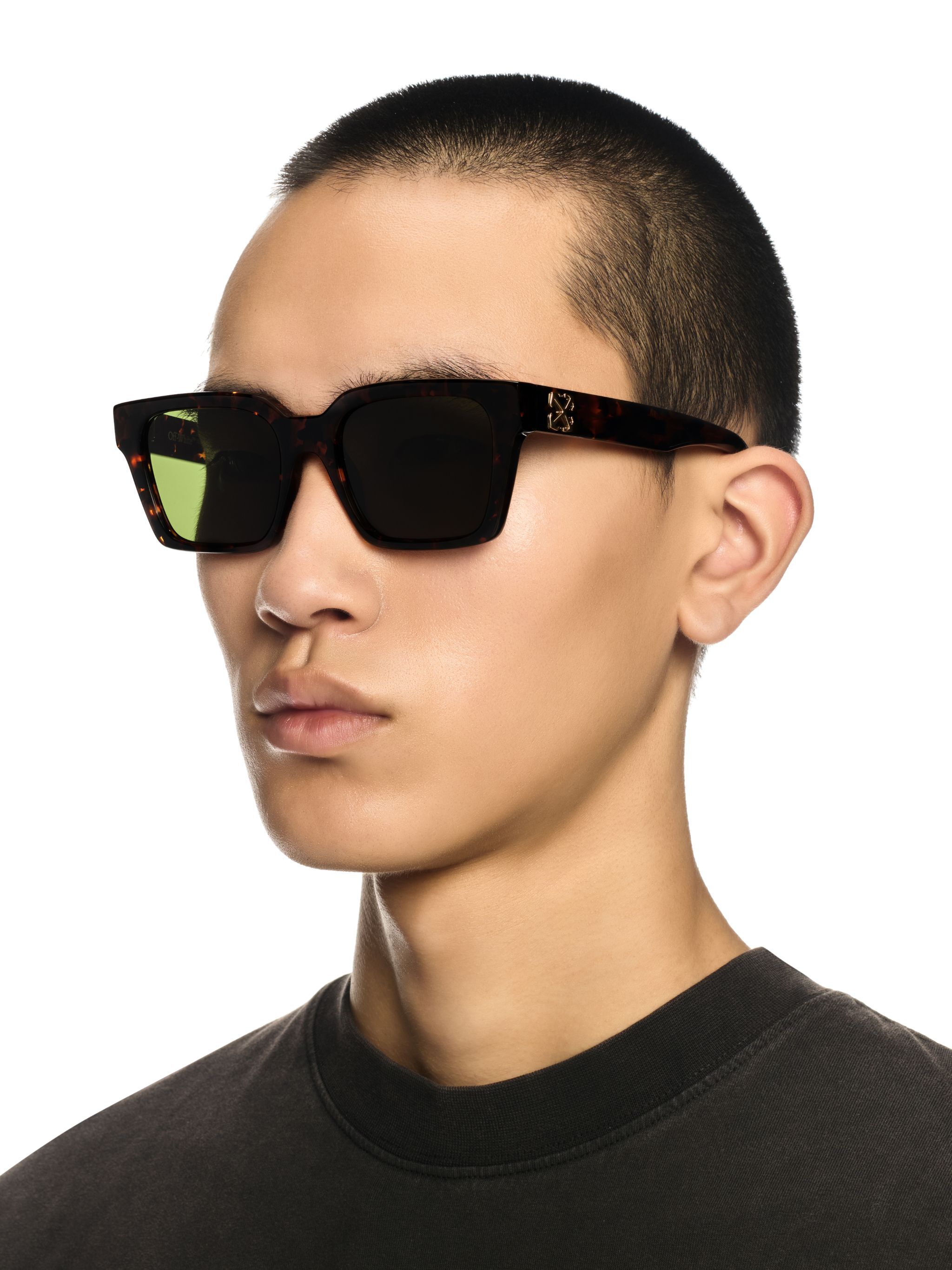 OFF WHITE Branson Sunglasses BROWN OERI111C99PLA001