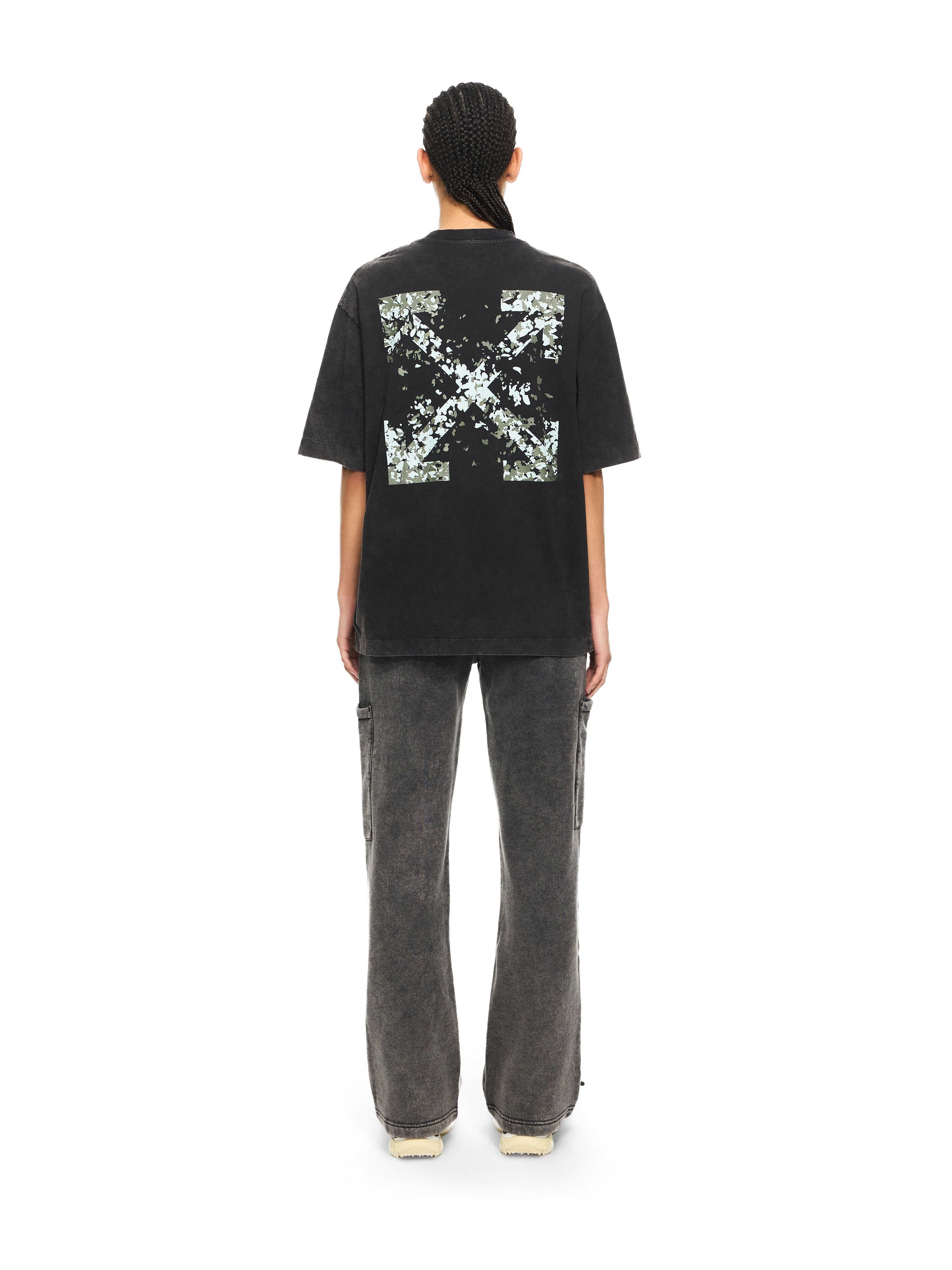 OFF WHITE Arrow Confetti Skate T-shirt Marble Black-White 2AA134S26JER001