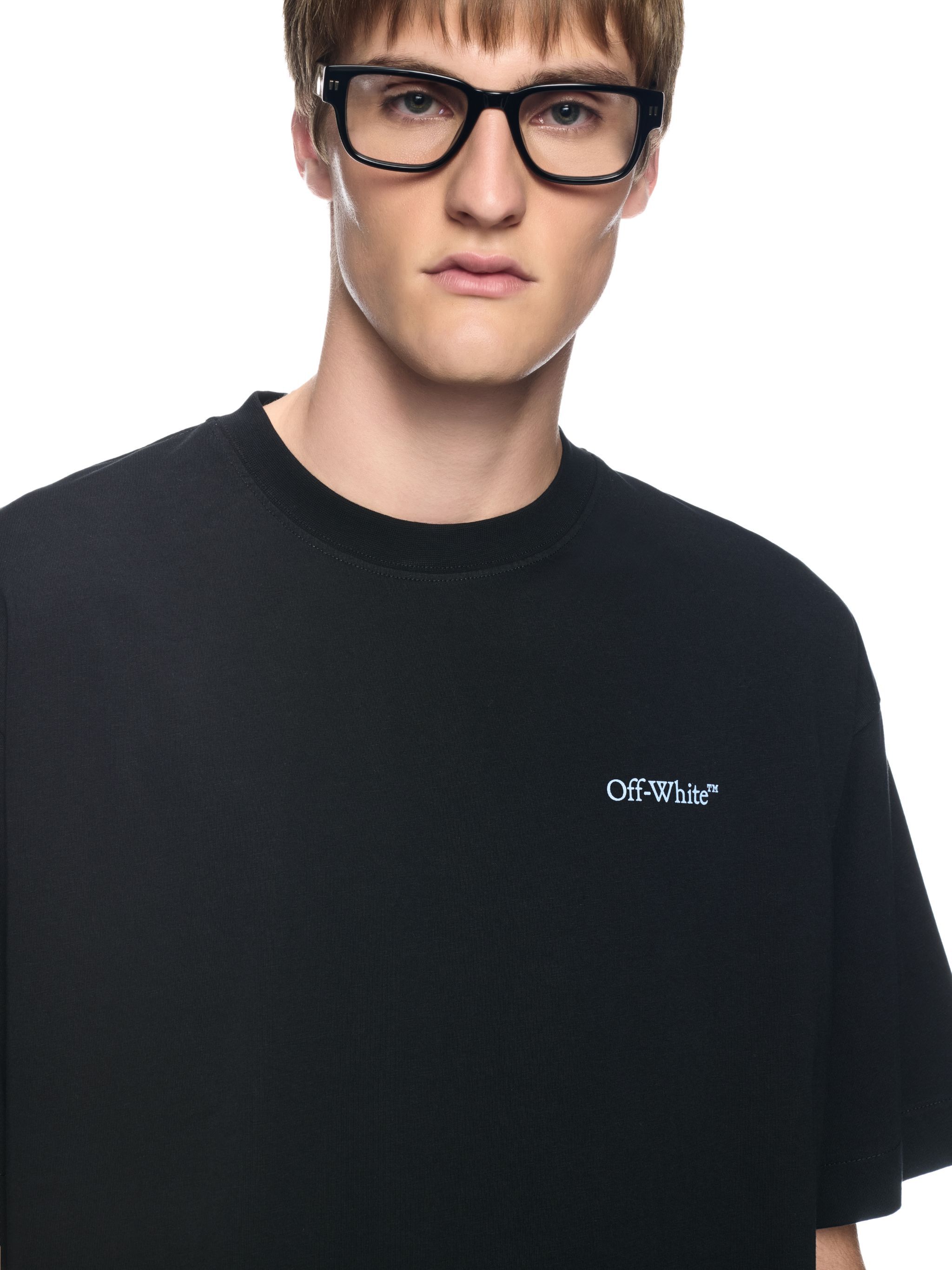 OFF WHITE Black Barber Arrow T-Shirt BLACK OMAA120S25JER00G