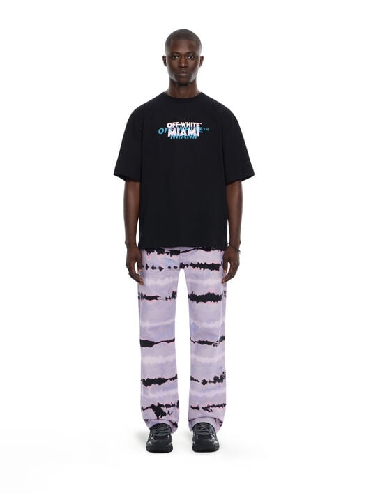 OFF WHITE Miami City Garments Skate  T-Shirt BLACK 44MAA120S26J01H