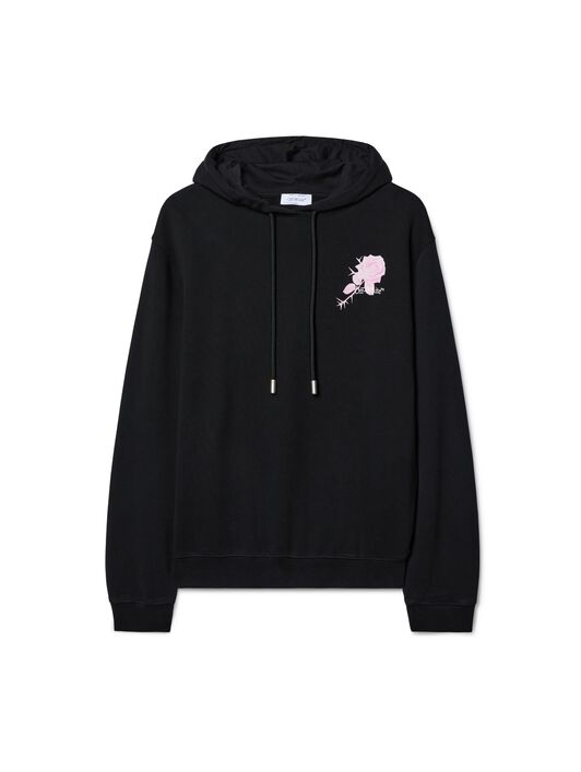 OFF WHITE Black Rose Arrow Hoodie BLACK OWBB035S25FLE001