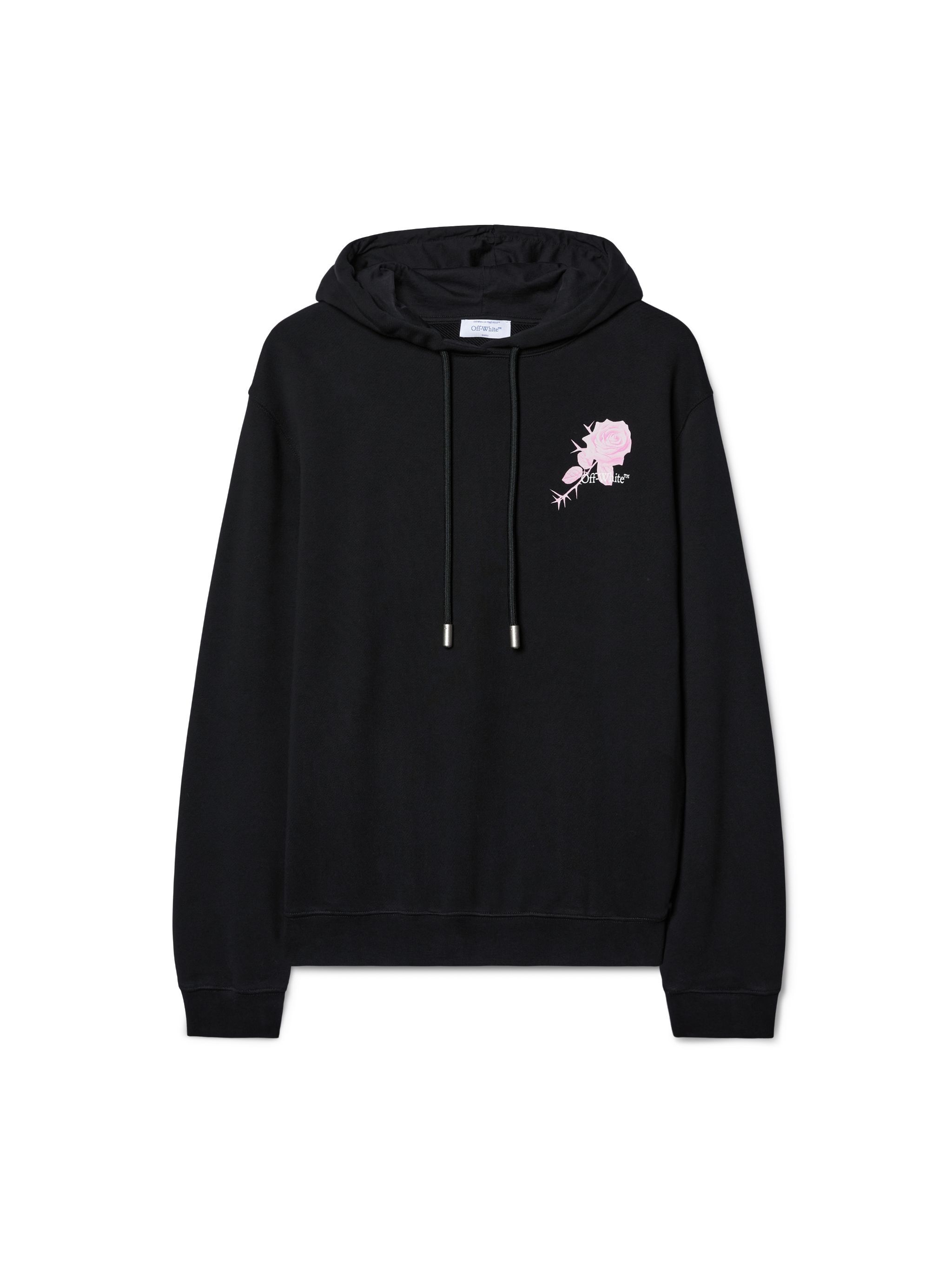 OFF WHITE Black Rose Arrow Hoodie BLACK OWBB035S25FLE001