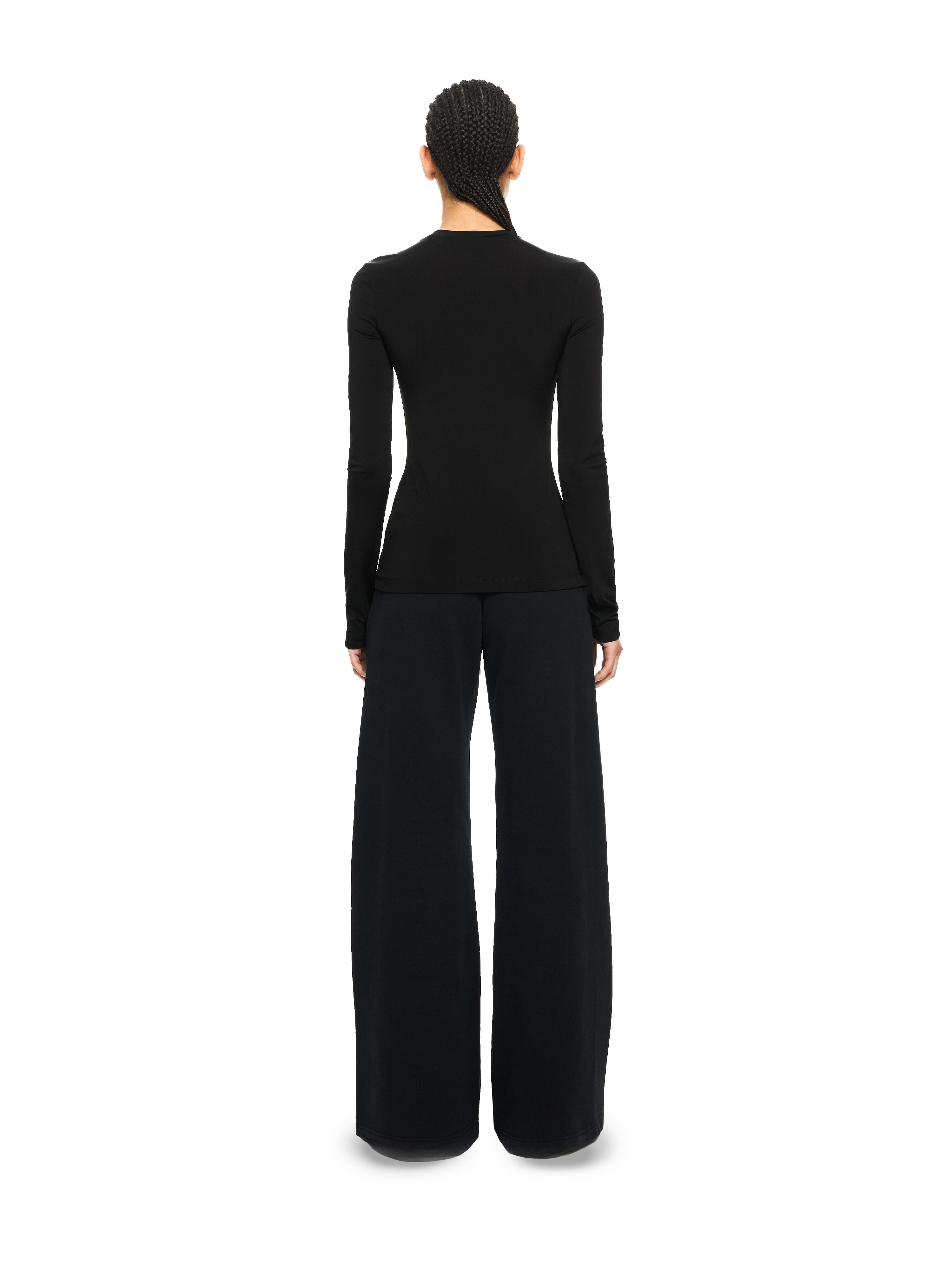 OFF WHITE Off Stamp Second Skin Long-Sleeved Crewneck Black-White 2AD136C99JER005