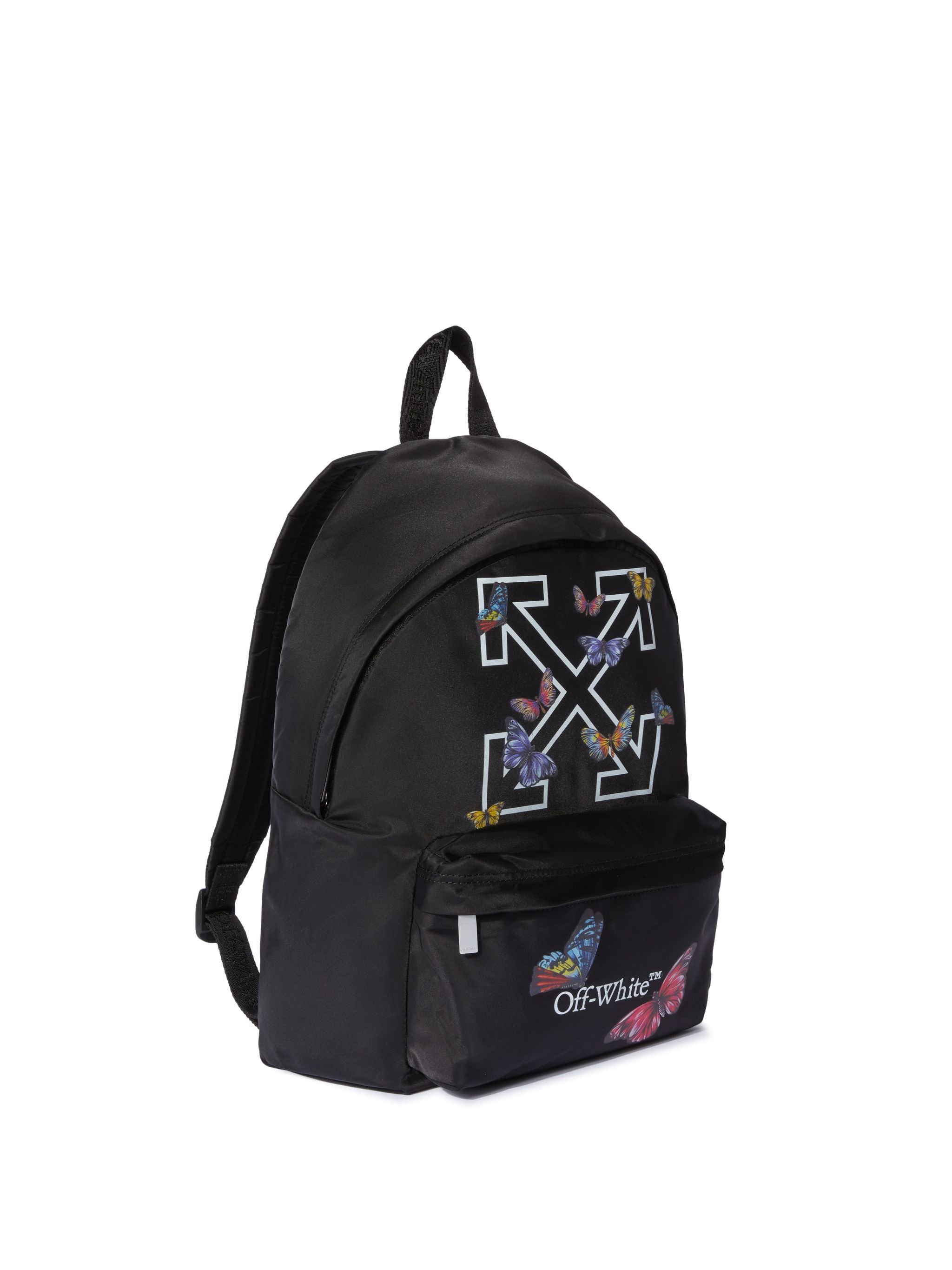 OFF WHITE Butterfly Arrow Backpack BLACK OGNB001S25FAB002