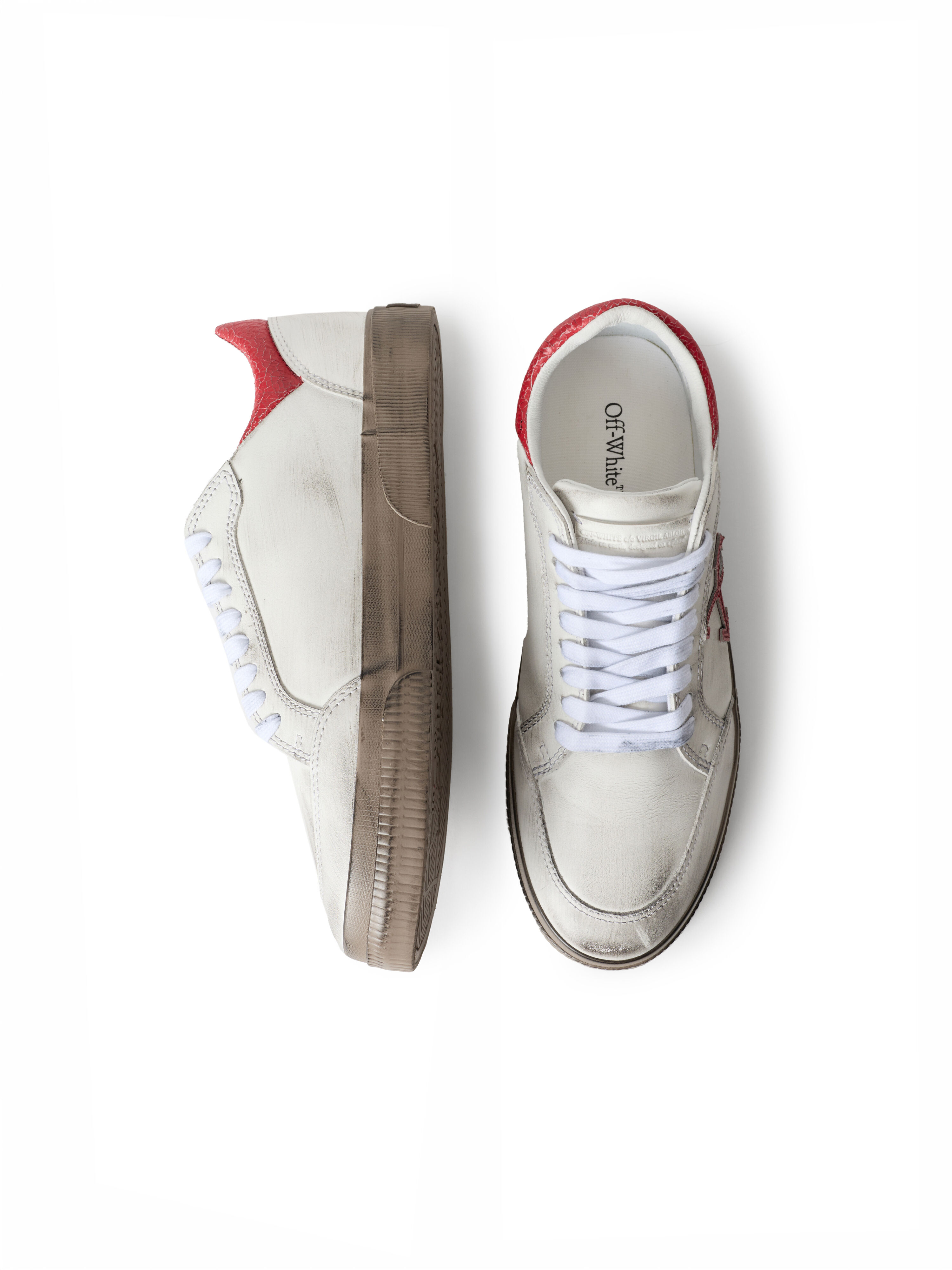 Vulcanized Low Worn Out Sneakers OFF WHITE Vulcanized Low Worn Out Sneakers VINTAGE WHITE/HAUTE RED OF06386609