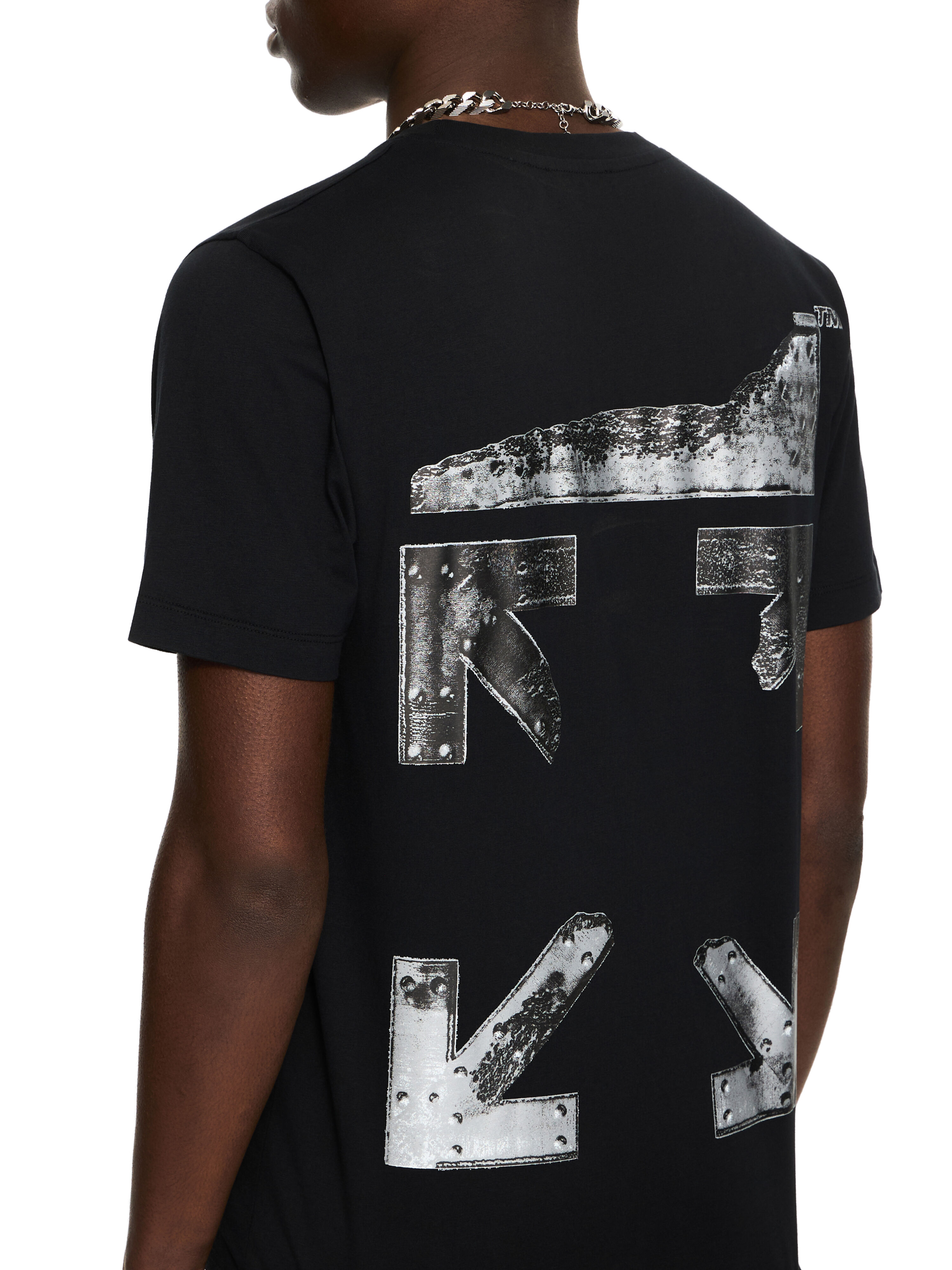 オフホワイト Metal Arrow Slim T-shirt in BLACK for Men | Off-White™