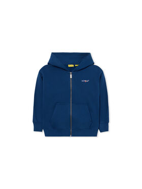 OFF WHITE Arrow Back To School Zip-Up Hoodie ESTATE BLUE 44BBE001F26F002