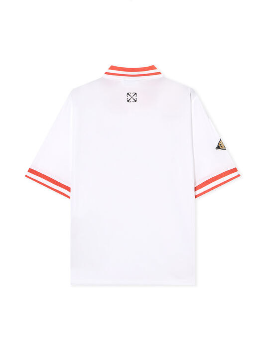 OFF WHITE Eagle Soccer  Polo WHITE - RED OMAD00CS25JER002