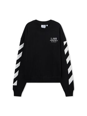 L/AB Diagonal Sweatshirt LAB L/AB Diagonal Sweatshirt BLACK 44LABF26K085