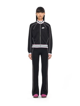 OFF WHITE Fluid Track Slim Pants Black-White 2CJ00AS26JER001