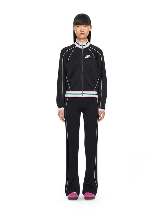 OFF WHITE Fluid Track Slim Pants Black-White 2CJ00AS26JER001