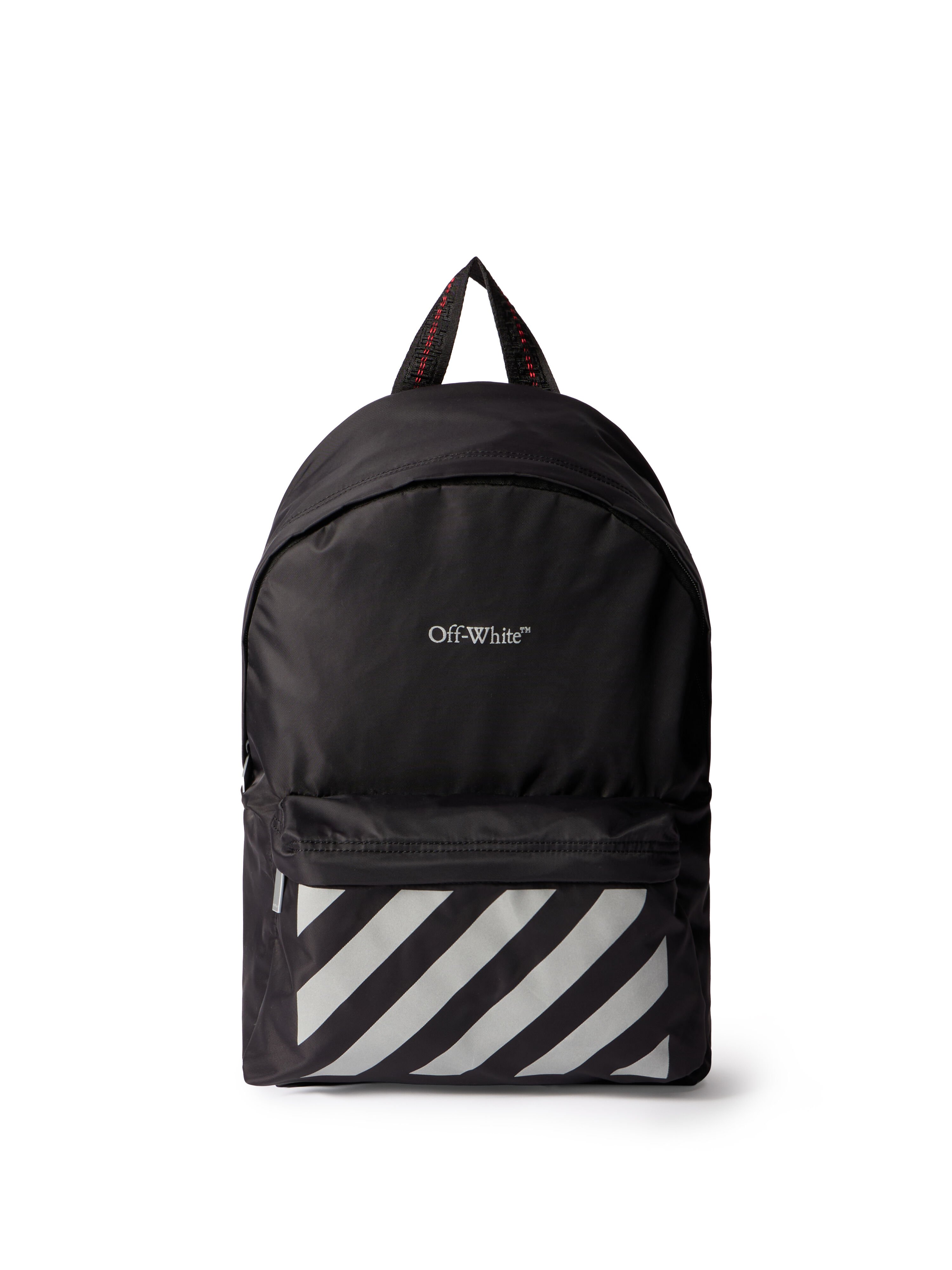 Reflective Logo Backpack OFF WHITE Reflective Logo Backpack BLACK - REFLECTIVE OBNB001F25FAB001