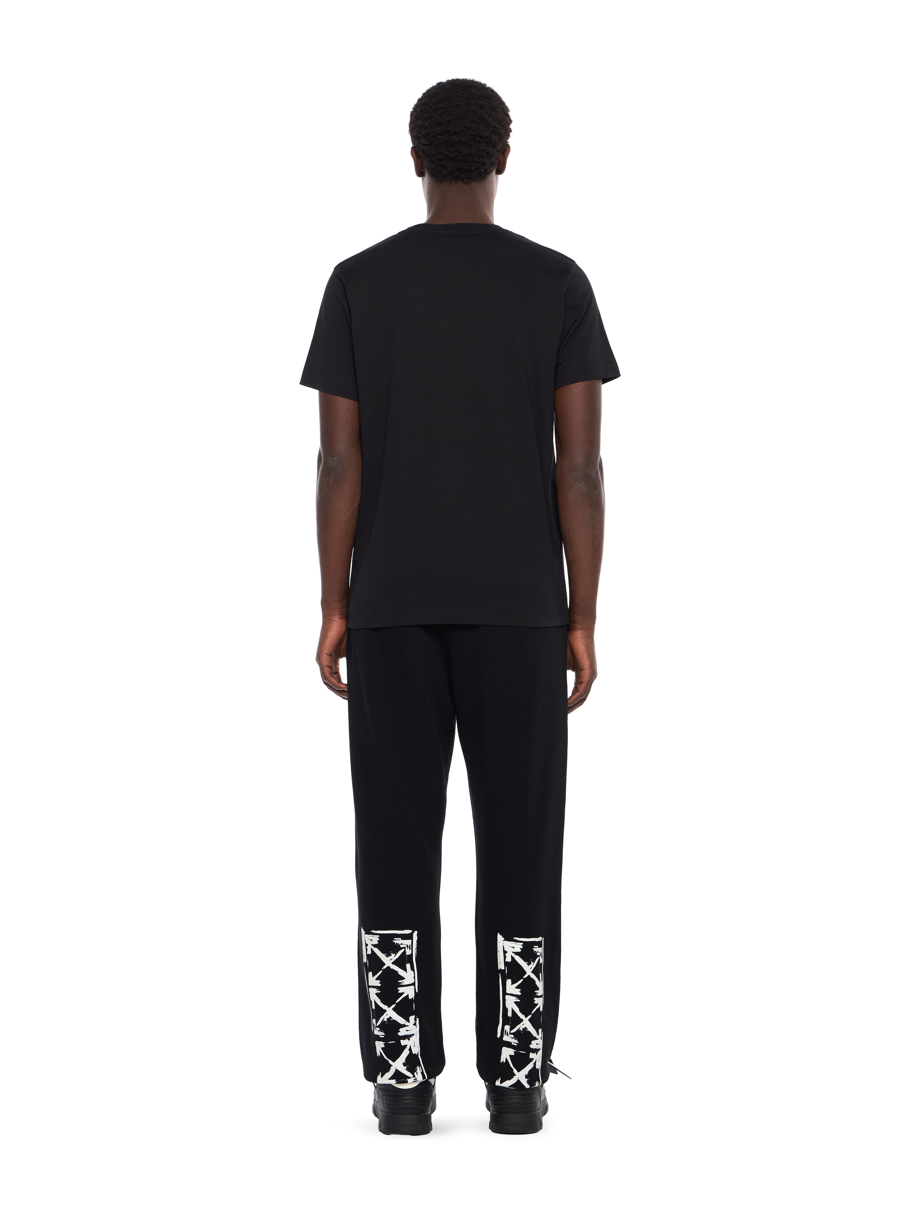 OFF WHITE Small Arrow Slim Logo T-Shirt BLACK - WHITE OMAA027F25JER00F