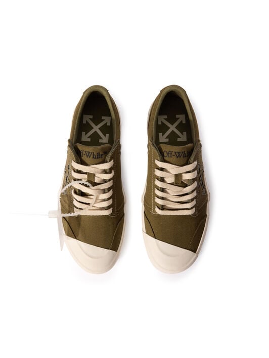 Vulcanized Undercut Sneakers OFF WHITE Vulcanized Undercut Sneakers ARMY GREEN - ARMY GREEN OMIA2A2F25FAB001