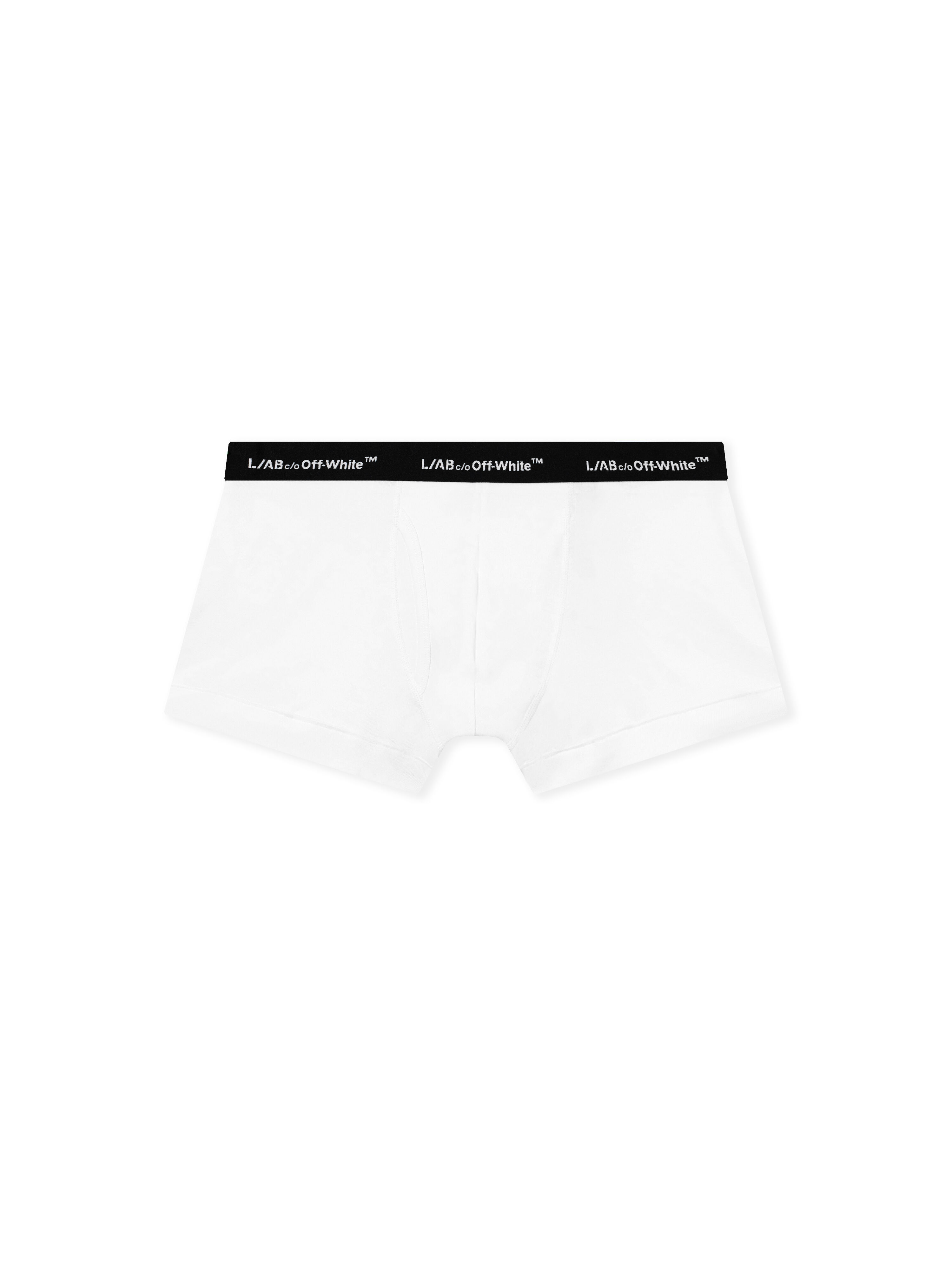 LAB L/AB Logo Waistband Trunks - 3 Pack WHITE LAB9200002