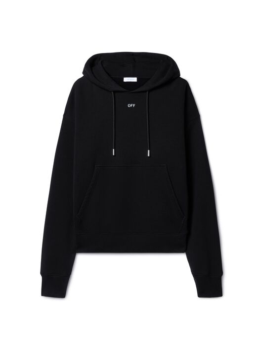 OFF WHITE Black Vibe Arrow Hoodie BLACK OMBB085S25FLE00L