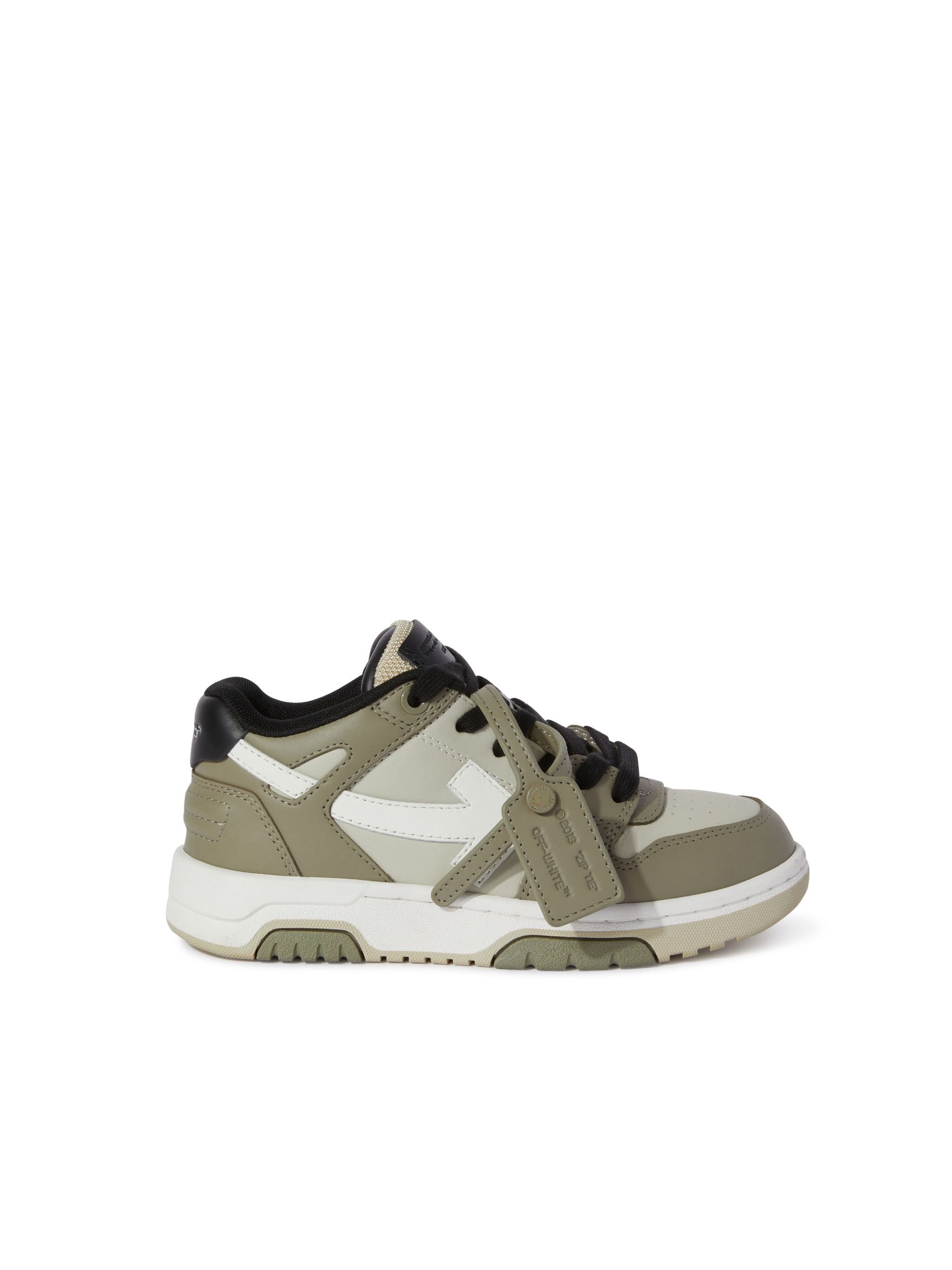 OFF WHITE Out Of Office Olive Green/Light Brown GREEN OBIA011S25LEA001