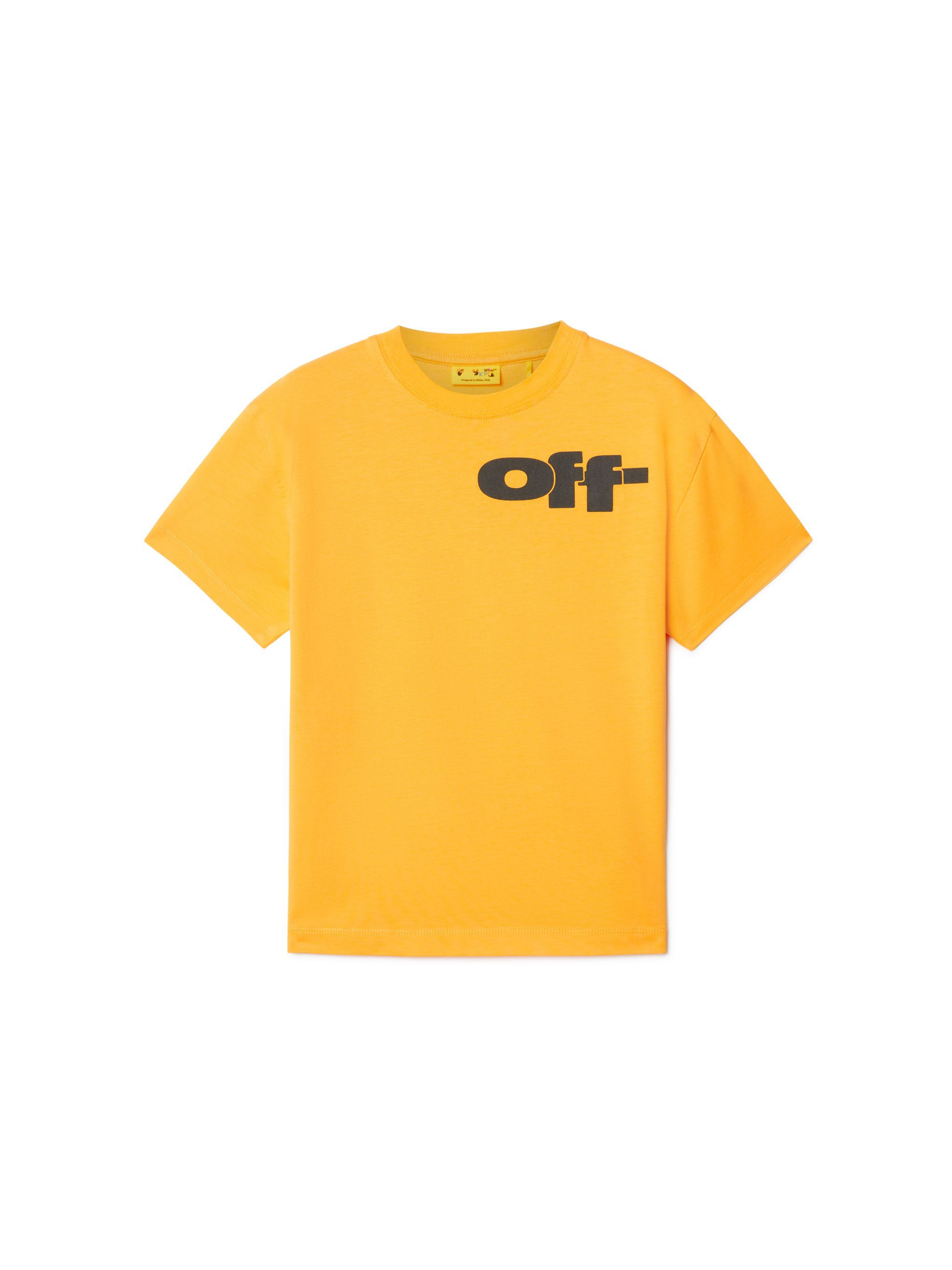 OFF WHITE Off Split T-Shirt GELB OBAA002S25JER002