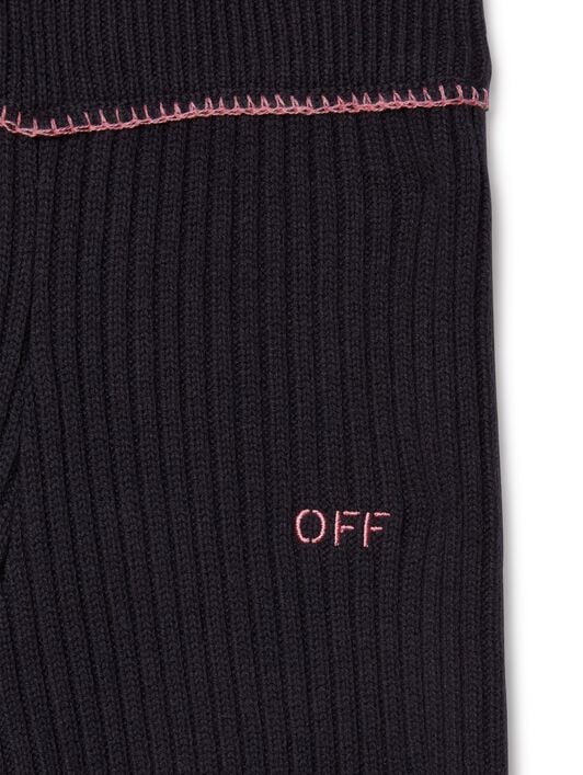 Off Stamp Clear Rib Pant OFF WHITE Off Stamp Clear Rib Pant BLACK OGHG001F24KNI001