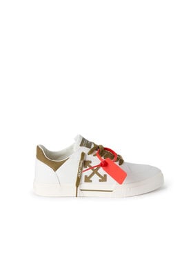 OFF WHITE Vulcanized Low Sneakers WHITE/M.GREEN OF05775301