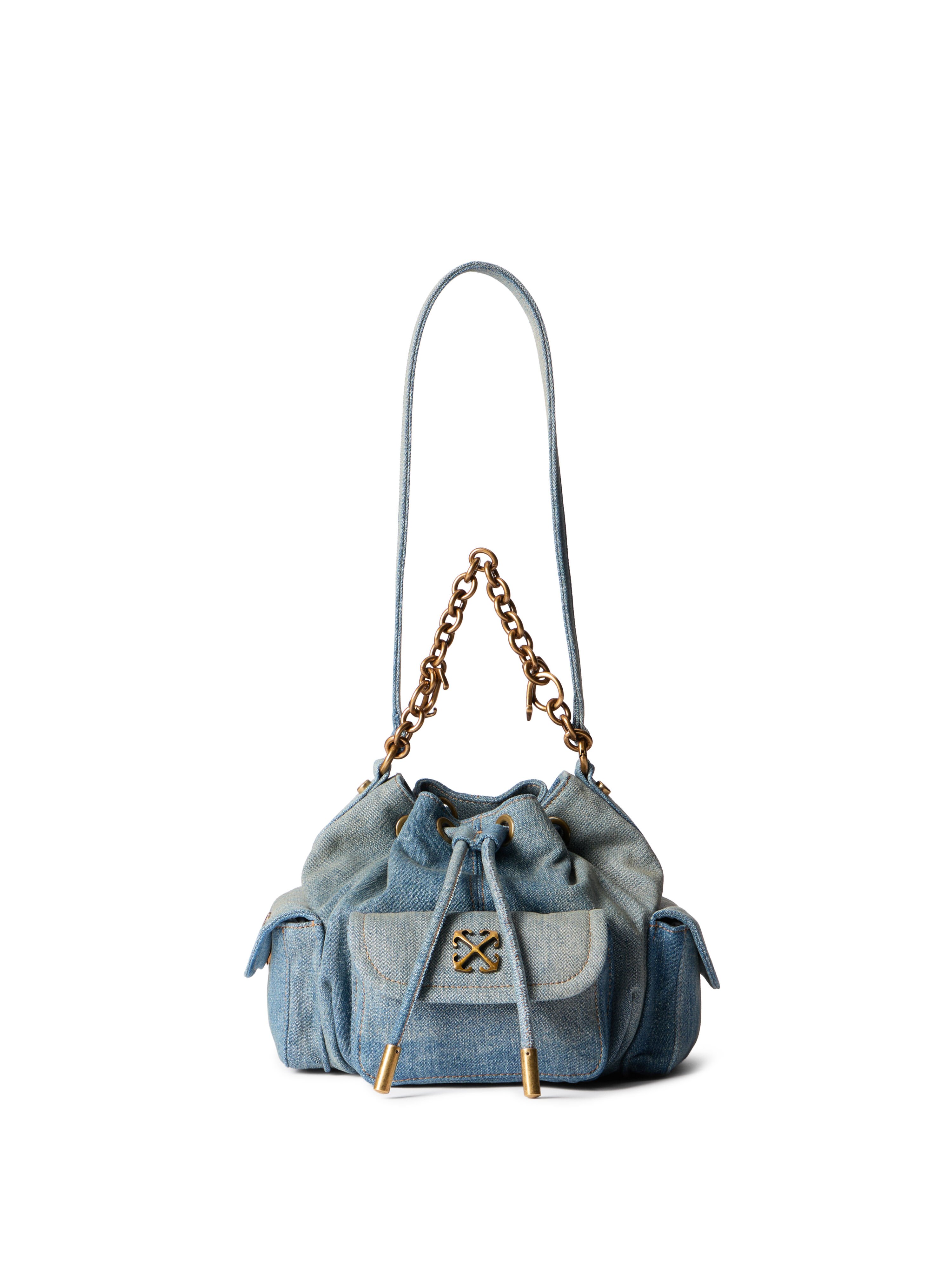 Dumbo.B Denim Bucket Bag OFF WHITE Dumbo.B Denim Bucket Bag DIRTY BLUE - NO COLOR OWMY002F25DEN001