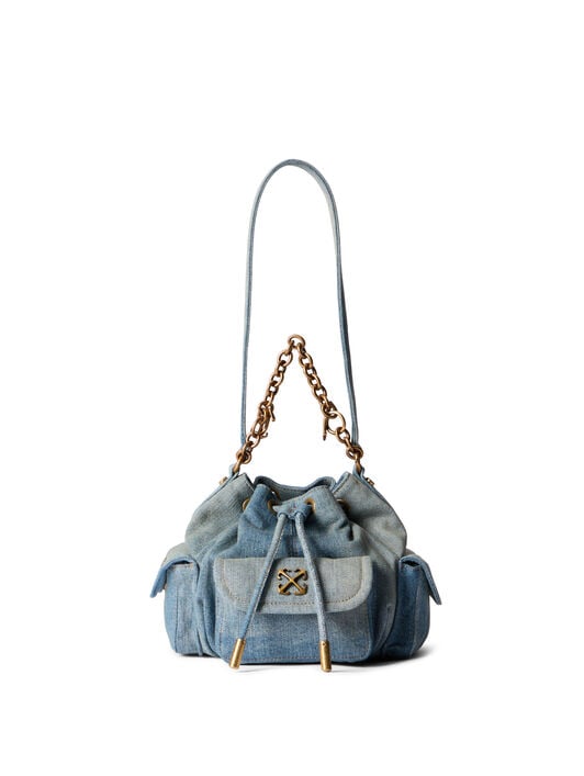 Dumbo.B Denim Bucket Bag OFF WHITE Dumbo.B Denim Bucket Bag DIRTY BLUE - NO COLOR OWMY002F25DEN001