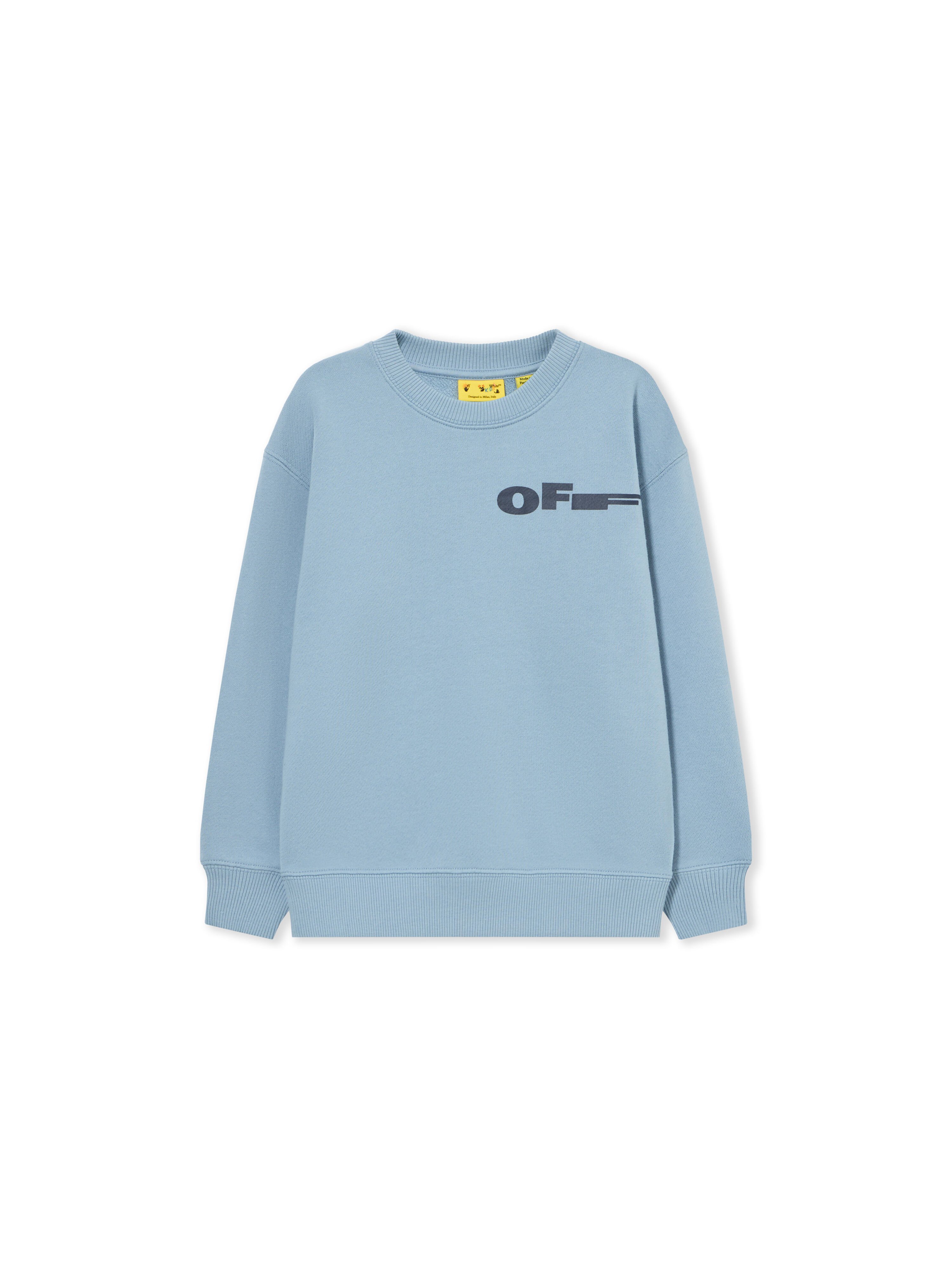 OFF WHITE Type Crewneck DUSTY BLUE 44BBA001S26F007